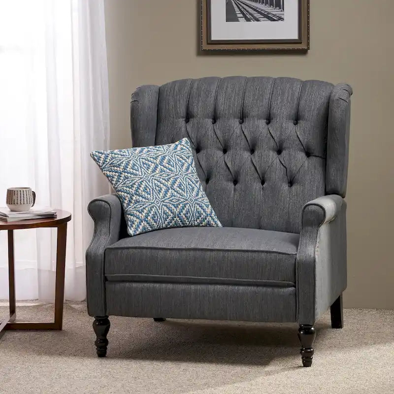 Fauteuil inclinable manuel à dossier haut et surdimensionné