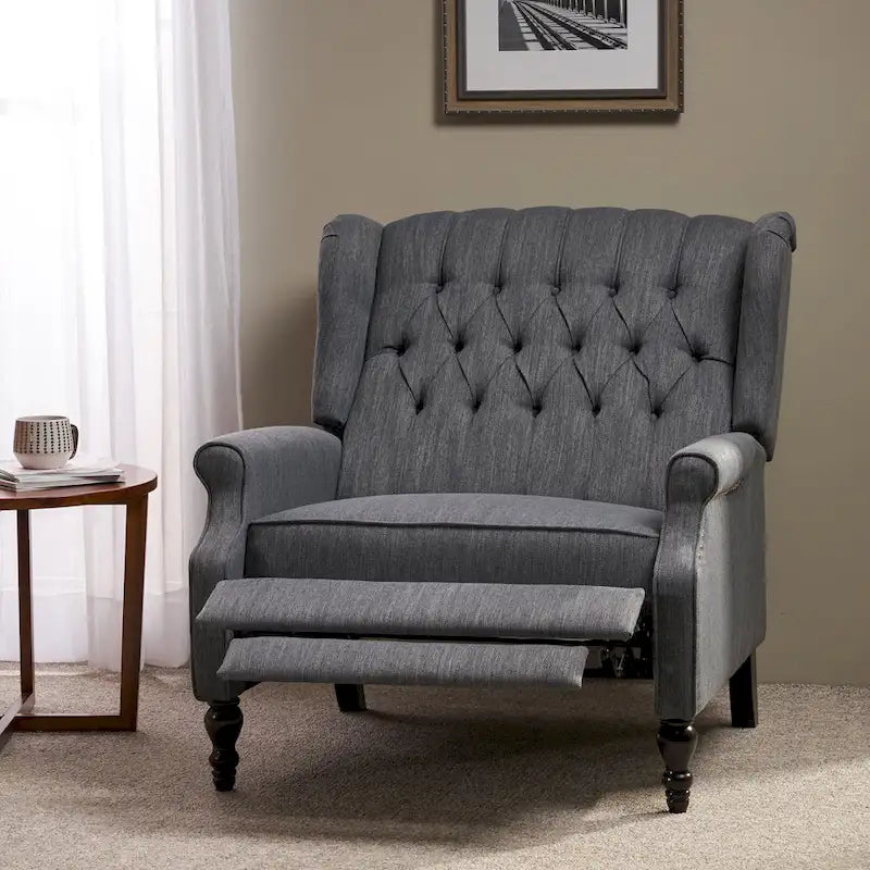 Fauteuil inclinable manuel à dossier haut et surdimensionné