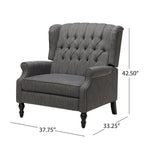 Fauteuil inclinable manuel à dossier haut et surdimensionné