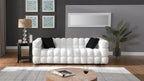 Modern 84.3 Boucle 3-Seater Sofa with Pillows
