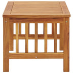 Table basse rectangulaire à lattes en bois d'acacia marron, 100 cm