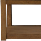 Table basse carrée avec plateau en faux marbre et étagère de rangement, 76,2 cm (L) x 76,2 cm (P) x 46,35 cm (H)