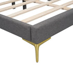 Lit de repos rembourré avec accoudoir et tête de lit