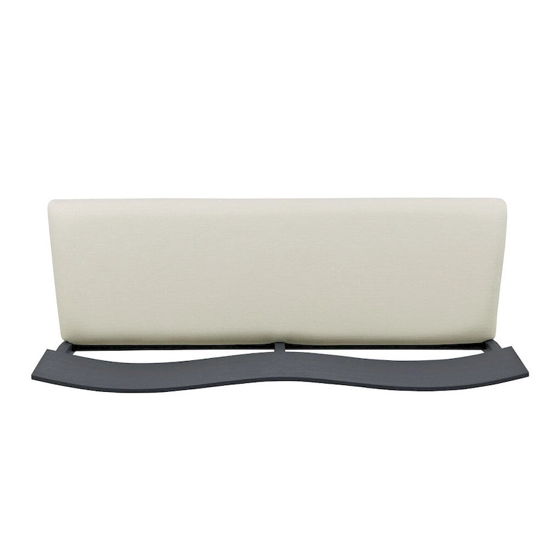 Banc de salle à manger en bois avec coussin d'assise