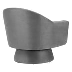 Fauteuil pivotant d'appoint en velours haute performance