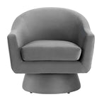 Fauteuil pivotant d'appoint en velours haute performance
