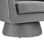 Fauteuil pivotant d'appoint en velours haute performance