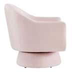 Fauteuil pivotant d'appoint en velours haute performance