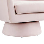 Fauteuil pivotant d'appoint en velours haute performance