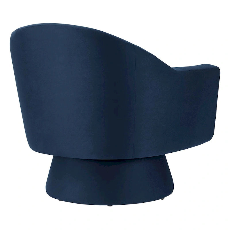 Fauteuil pivotant d'appoint en velours haute performance