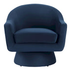 Fauteuil pivotant d'appoint en velours haute performance