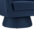 Fauteuil pivotant d'appoint en velours haute performance