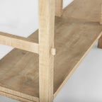 Console en bois clair de grande taille