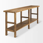 Console en bois clair de grande taille