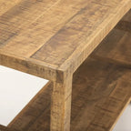 Console en bois clair de grande taille