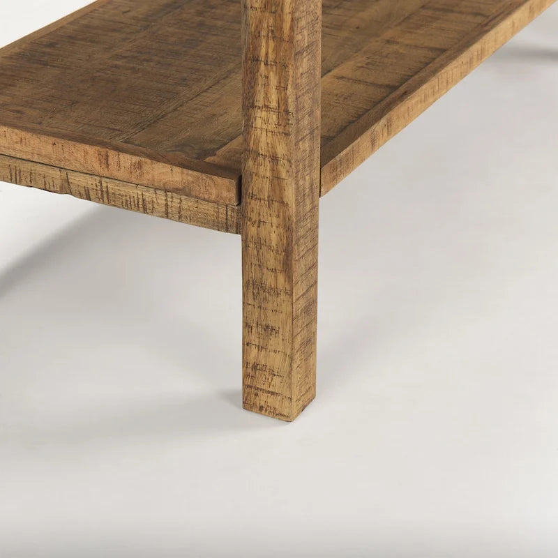 Console en bois clair de grande taille
