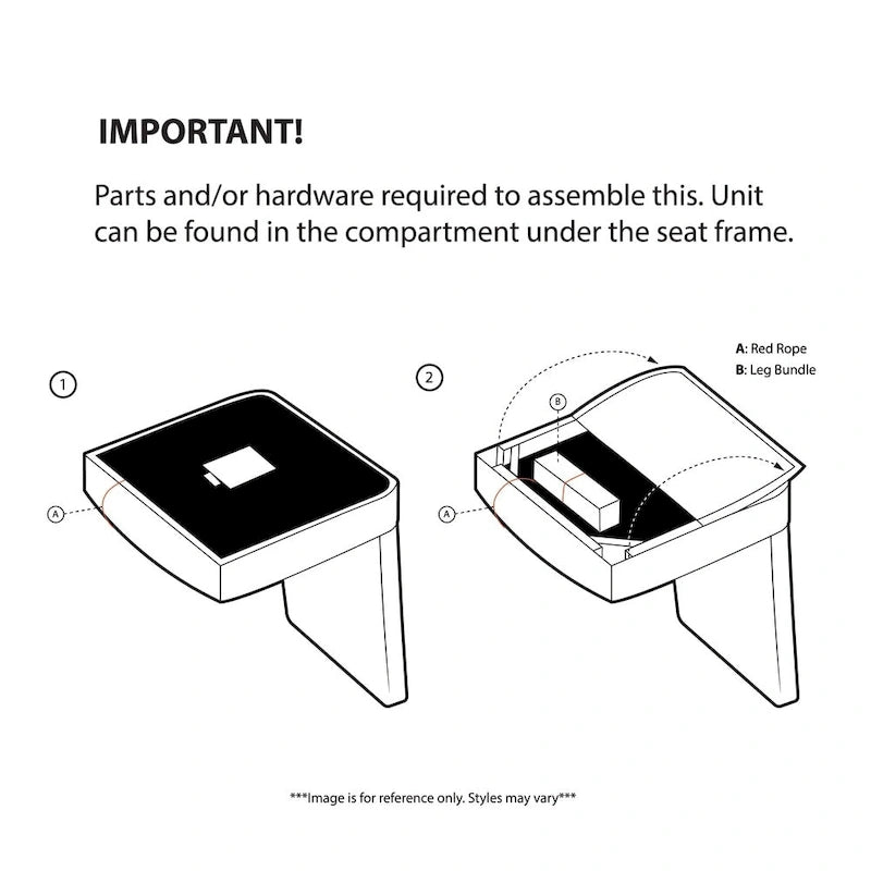 Fauteuil d'appoint sans accoudoirs avec revêtement en similicuir – Orange