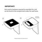 Fauteuil d'appoint sans accoudoirs avec revêtement en similicuir – Orange