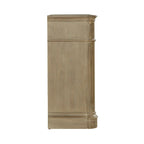 Bahut en bois avec portes miroir et tiroirs de rangement