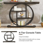 Console 4 niveaux de 105 cm avec cadre en métal