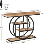 Console 4 niveaux de 105 cm avec cadre en métal