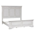 Lit panneau de style antique, très grand, blanc