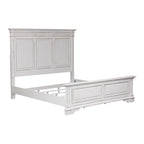 Lit panneau de style antique, très grand, blanc