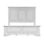 Lit panneau de style antique, très grand, blanc