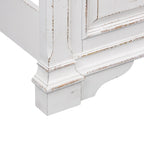 Lit panneau de style antique, très grand, blanc