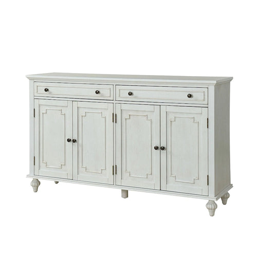 Buffet de 147 cm de large à 2 tiroirs avec étagères réglables