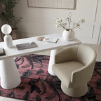 Chaise de bureau à roulettes Chenille – Tissu recyclé