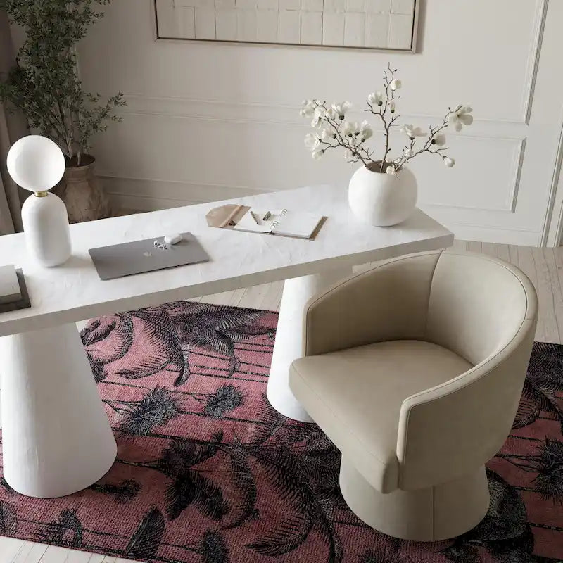 Chaise de bureau à roulettes Chenille – Tissu recyclé