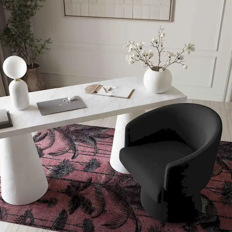 Chaise de bureau à roulettes Chenille – Tissu recyclé