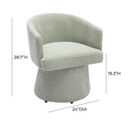 Chaise de bureau à roulettes Chenille – Tissu recyclé