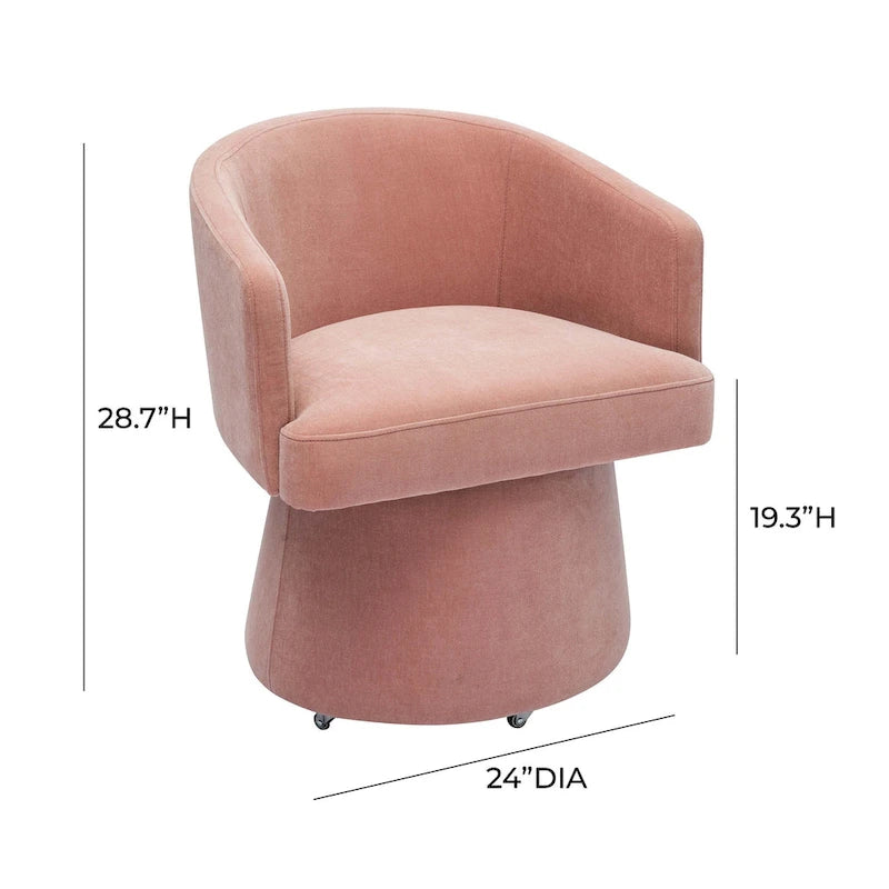 Chaise de bureau à roulettes Chenille – Tissu recyclé