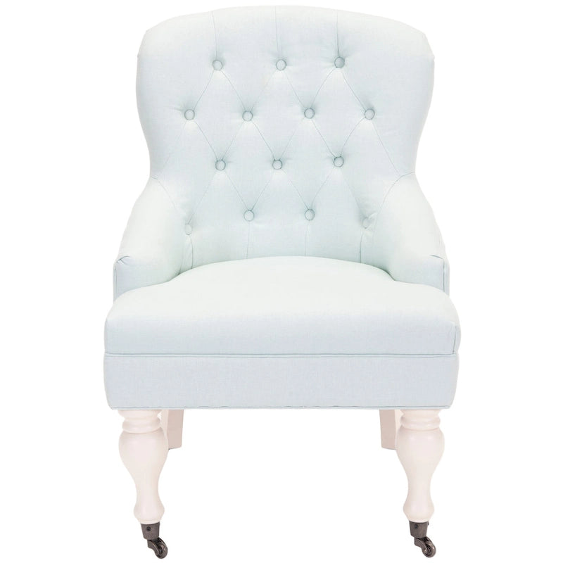 Petit fauteuil d'appoint capitonné