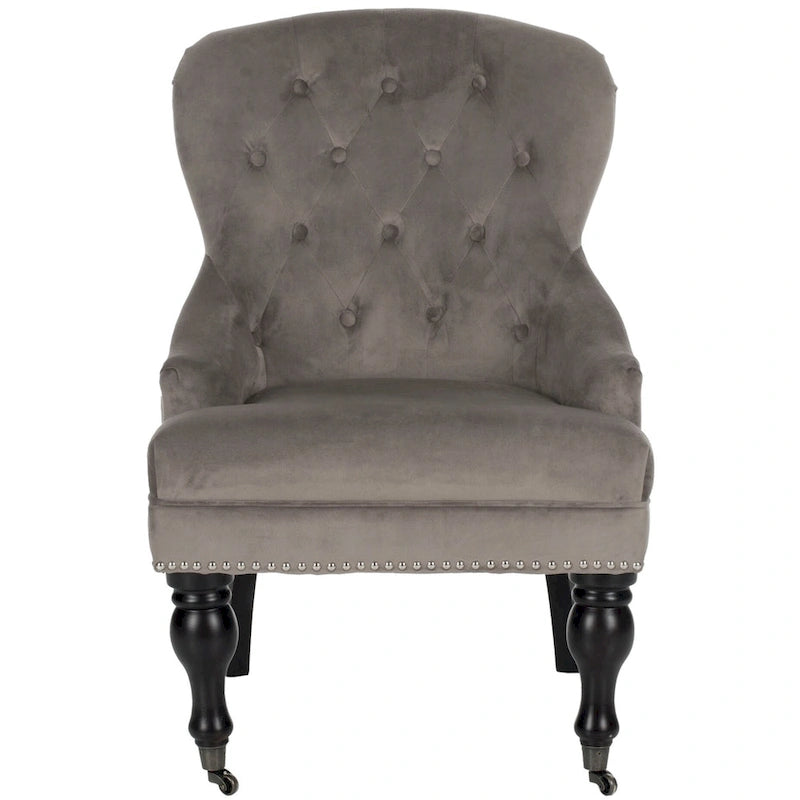 Petit fauteuil d'appoint capitonné