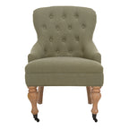Petit fauteuil d'appoint capitonné