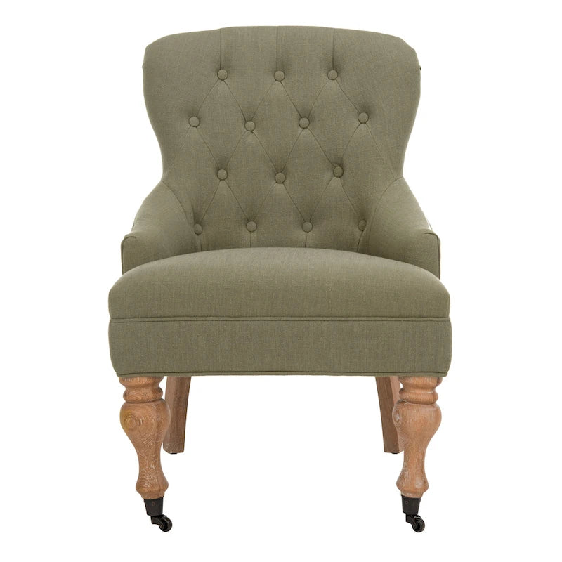 Petit fauteuil d'appoint capitonné