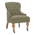 Petit fauteuil d'appoint capitonné