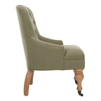 Petit fauteuil d'appoint capitonné