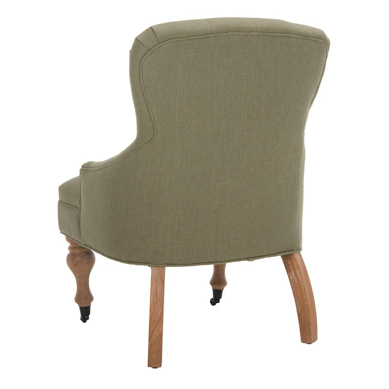 Petit fauteuil d'appoint capitonné