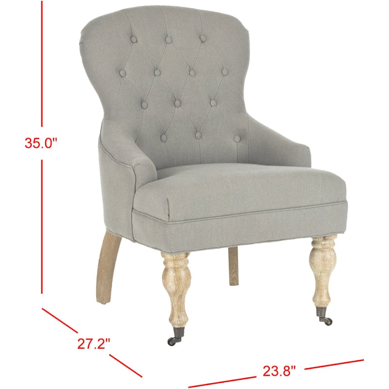 Petit fauteuil d'appoint capitonné