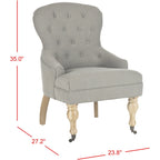 Petit fauteuil d'appoint capitonné