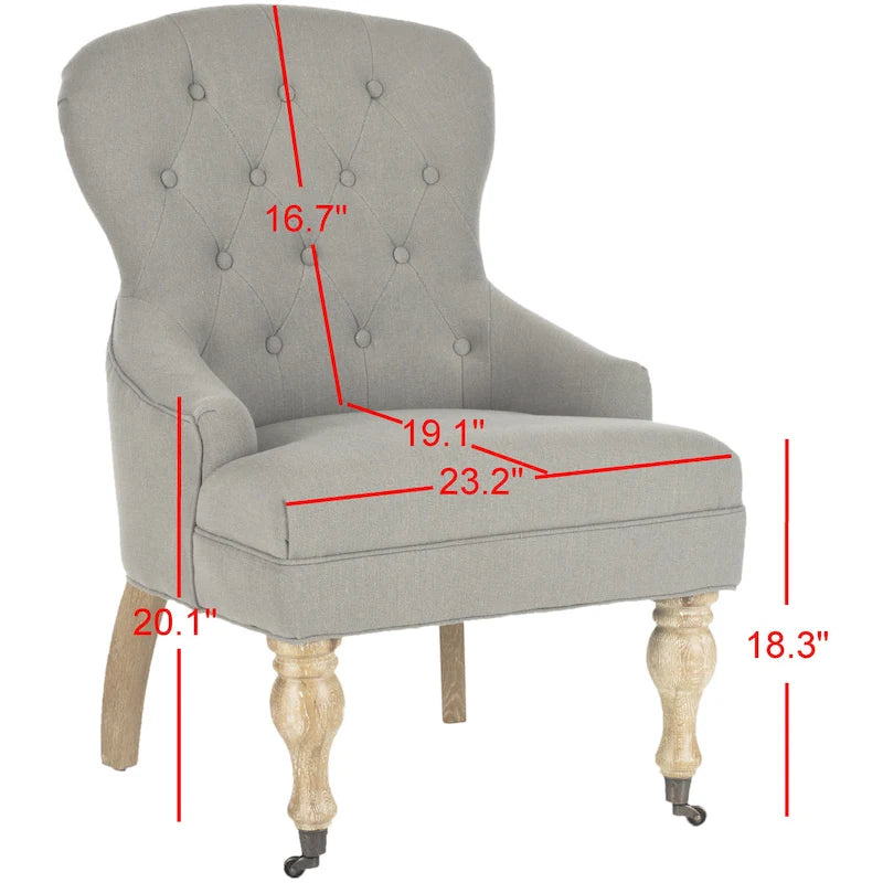 Petit fauteuil d'appoint capitonné