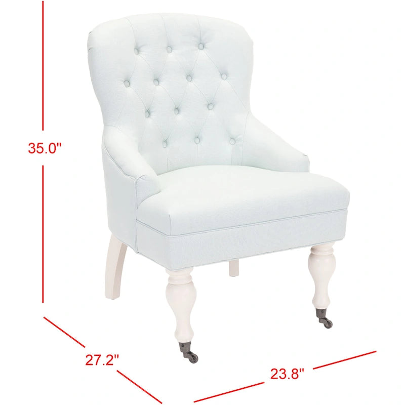 Petit fauteuil d'appoint capitonné