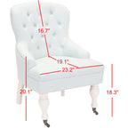 Petit fauteuil d'appoint capitonné