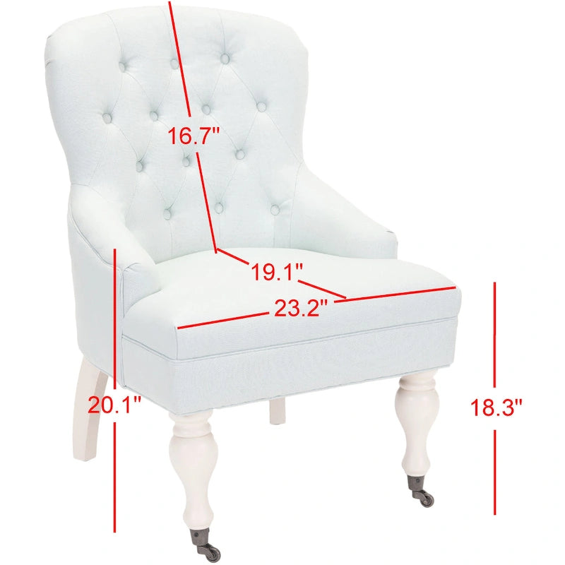 Petit fauteuil d'appoint capitonné
