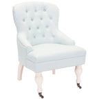Petit fauteuil d'appoint capitonné