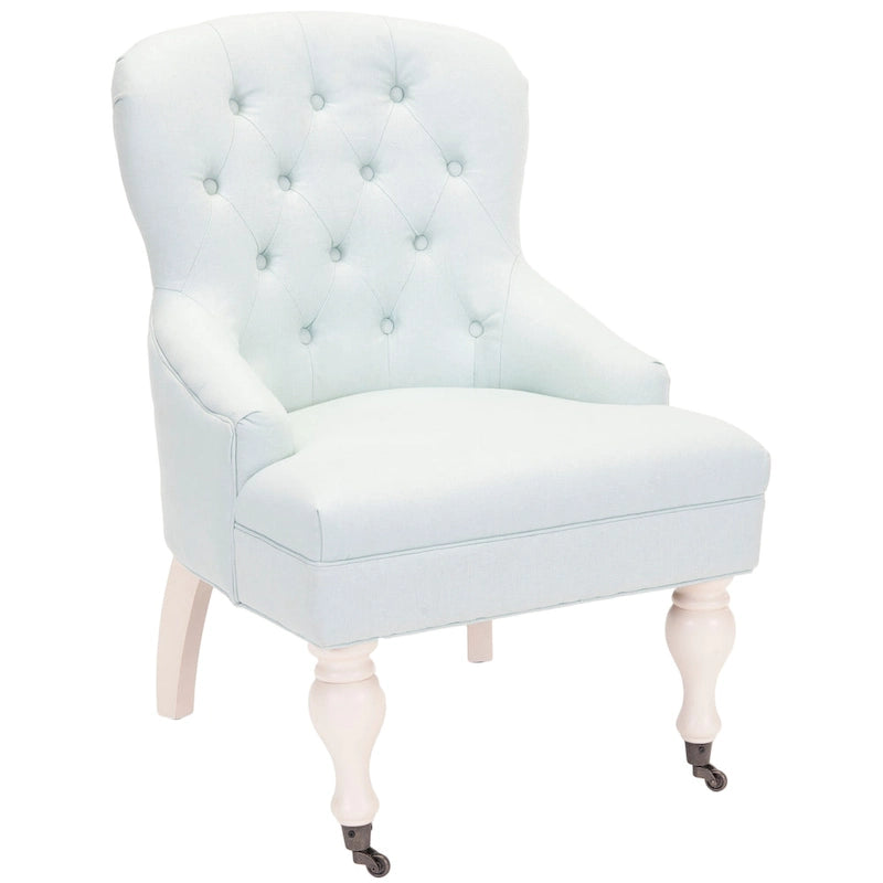 Petit fauteuil d'appoint capitonné